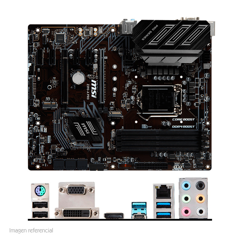 motherboard msi z390-a pro, lga1151, z390, ddr4, sata usb