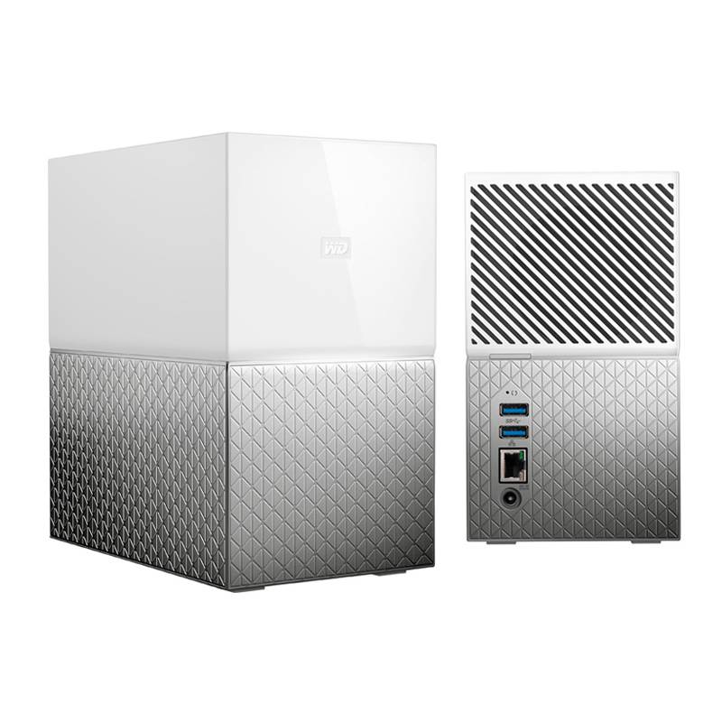 Unidad de almacenamiento en red western digital my cloud home duo, 8tb, usb 3.0, lan 